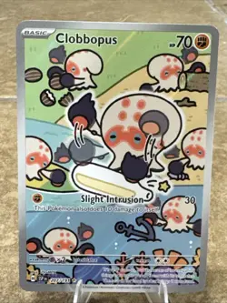 2024 Pokemon Scarlet & Violet SSP EN-Surging Sparks #207 Clobbopus IR - Image 1