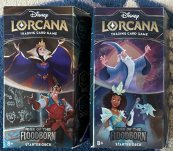 Disney Lorcana Rise of the Floodborn Starter Decks Amber Sapphire Amethyst Steel - Image 1