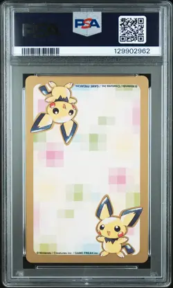 2000 POKEMON GOLD VERSION PART 2 PLAYING CARDS 6 OF CLUBS #204 PINECO PSA 10 - Image 2