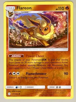 Flareon 25/236 Reverse Holo Cosmic Eclipse Pokemon Card TCG NM - Image 1