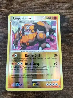Rhyperior 10/147 Platinum Supreme Victors Reverse Holo Pokemon Card - Image 1