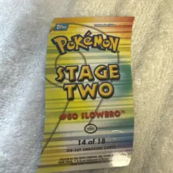 Die Cut Slowbro #80 Topps Johto Champions Pokemon Card 14 Of 18 2001 - Image 2