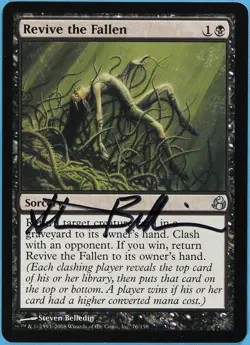 Revive the Fallen Morningtide NM Uncommon Artist Signed CARD (s2031) ABUGames - Image 1