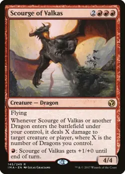 Magic The Gathering MTG SCOURGE OF VALKAS Iconic Masters NM Near Mint - Image 1
