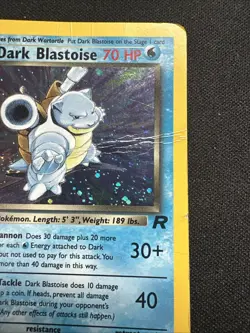 Dark Blastoise - 3/82 - Team Rocket Unlimited Holo Rare English Pokemon -HP /DMG - Image 3