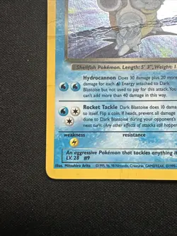 Dark Blastoise - 3/82 - Team Rocket Unlimited Holo Rare English Pokemon -HP /DMG - Image 5