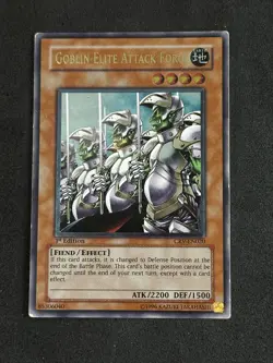 Goblin Elite Attack Force CRV-EN020 1st Edition Ultimate Rare LP YuGiOh - Image 1