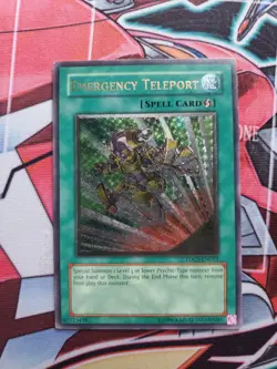 Yugioh! Emergency Teleport TDGS Ultimate Rare Unlimited LP - Image 1
