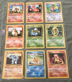 1999 BASE SET POKEMON CARDS BUNDLE #2 (53 OUT OF 102) COMMON/UNCOMMON/RARE - Image 2
