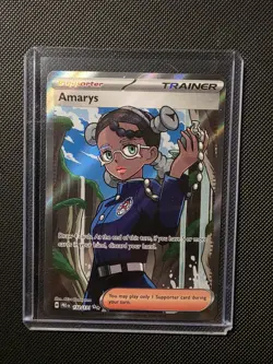 Pokemon TCG Amarys Prismatic Evolutions Full Art Trainer Card 132/131 NM - Image 1