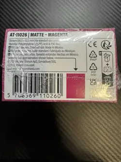 Matte Magenta 100ct Dragon Shield Sleeves Standard Size - Image 3