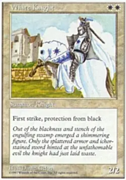 White Knight - Fifth Edition #68 MTG Magic The Gathering - Image 1