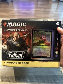MTG Universes Beyond: Fallout Hail, Caesar Commander Deck Sealed - Image 1