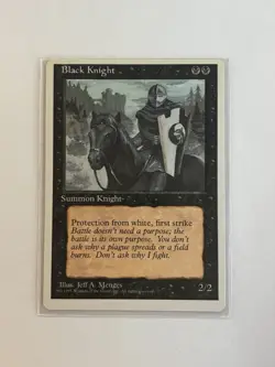 Magic: The Gathering (MTG 4th Edition) 1995 - Black Knight - Image 1