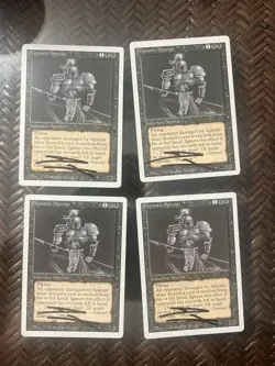 Mtg. Revised. Hypnotic Specter. Signed. Played. Playset. - Image 1