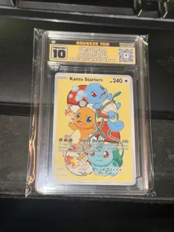 Fan Made: Kanto Starters Custom Card - Custom Graded Slab - Pokemon TCG - Image 1