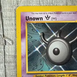 Pokemon Card - Unown [W] Neo Destiny 29/105 Rare Vintage Heavily Played Wear - Image 3