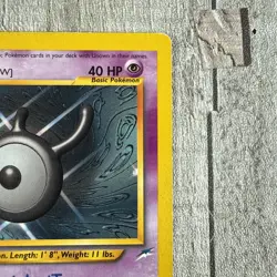 Pokemon Card - Unown [W] Neo Destiny 29/105 Rare Vintage Heavily Played Wear - Image 4