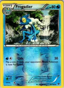 Frogadier 40/146 XY Base Set Pokemon TCG LP - Image 1