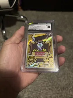 CGC 10 Gem Mint Gimmighoul Art Rare 068/062 Raging Surf Japanese Pokemon - Image 3