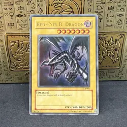 Yugioh Red-Eyes B. Dragon SDJ-001 Ultra Rare MP - Image 1