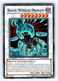 Yugioh Black-Winged Dragon DP11-EN016 1st Edition Super Rare - LP 💎 - Image 1