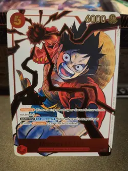 One Piece TCG Monkey.D.Luffy (FRENCH) 3rd Anniversary WINNER ST01-012 Promo - Image 3