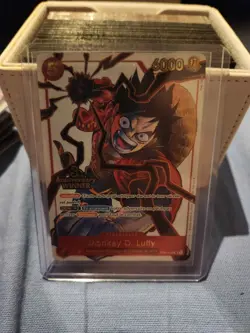 One Piece TCG Monkey.D.Luffy (FRENCH) 3rd Anniversary WINNER ST01-012 Promo - Image 5