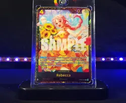 Ultra Rare Rebecca One Piece Trading Card Holo Custom Doujin Dojo - Image 1