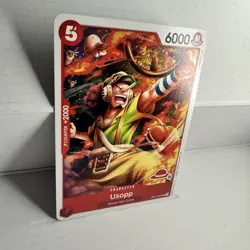 Usopp OP11-003 UC, RED STRAW HAT LOGO 40, (Aidle co., Ltd.) one piece card - Image 3