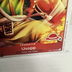 Usopp OP11-003 UC, RED STRAW HAT LOGO 40, (Aidle co., Ltd.) one piece card - Image 5