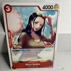 Nico Robin ST21-010 C, RED STRAW HAT LOGO 36, Art: eiji kaneda, one piece card - Image 1