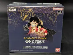 One Piece English TCG: Romance Dawn OP-01 Blue Bottom Booster Box w/Acrylic Case - Image 3