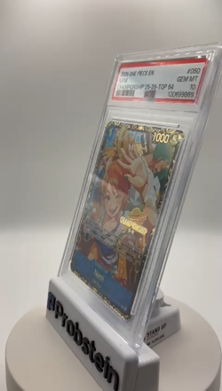 TCG 2025 One Piece EN Championship 25-26 Top 64 #050 Nami PSA 10 GEM MINT - Image 2