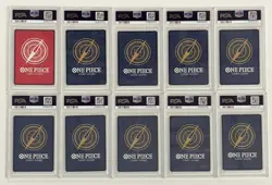 Lot (10) 2023 One Piece Premium Card Coll 25th ED Sequential PSA 10 Set w/ Luffy - Image 2