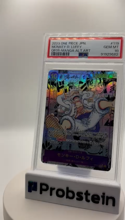 2023 One Piece JPN OP05-Manga alt. Art #119 Monkey D. Luffy PSA 10 GEM MINT - Image 2