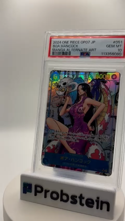 2024 One Piece OP07 Japanese Manga Alternate Art #051 Boa Hancock PSA 10 - Image 2