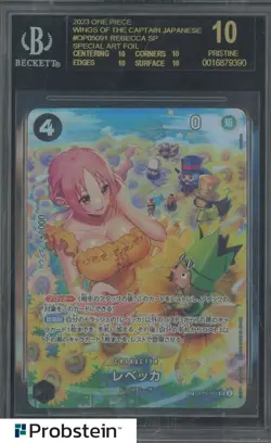 2023 One Piece Wings of The Captain JPN Rebecca SP Spcl Foil BGS 10 BLACK LABEL - Image 1