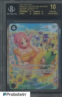 2023 One Piece Wings of The Captain JPN Rebecca SP Spcl Foil BGS 10 BLACK LABEL - Image 1