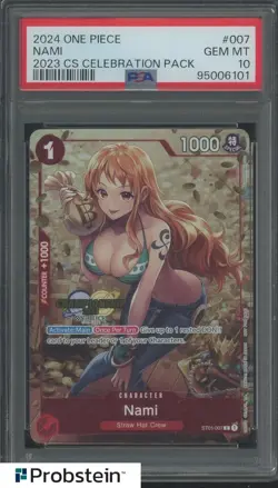 2024 One Piece 2023 CS Celebration Pack #007 Nami PSA 10 GEM MINT - Image 1