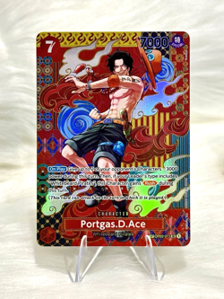 One Piece CCG Portgas D. Ace OP02-013 SP Alt Art English NM/M - Image 1