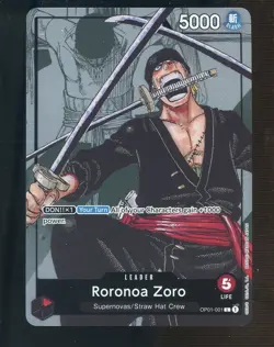 One Piece English OP01 Premium Collection 25th Edition #001 Roronoa Zoro - Image 1