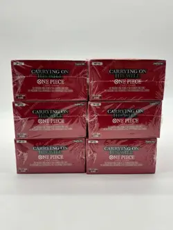 Lot of (6) One Piece OP-13 Carrying His Will Booster Boxes Sealed - Image 1