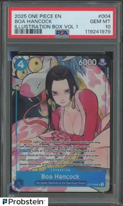 TCG 2025 One Piece EN Illustration Rare box Vol 1 #004 Boa Hancock PSA 10 - Image 1