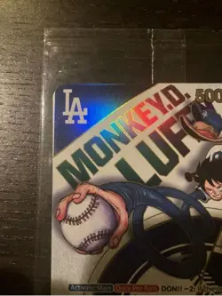 Monkey.D.Luffy (010) (Dodgers x ONE PIECE) EB02-010 One Piece Promotion Cards... - Image 3