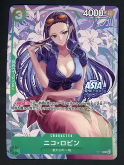 One Piece Nico Robin Promo 2025 P-111 Asia Edition Stamped Japanese - Image 1