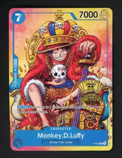 Monkey.D.Luffy (2nd Anniversary Stamped) P-043 One Piece Promo Non Foil - Image 1