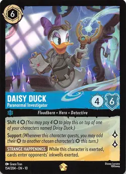 Daisy Duck Paranormal Investigator 154/204 Whispers in the Well Disney Lorcana - Image 1