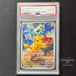 PSA 10 Pikachu 001/SV-P Scarlet & Violet promo 2022 Pokemon Card Japanese GEM - Image 1