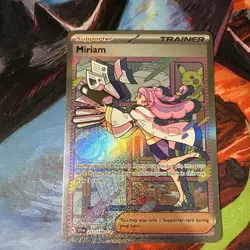 Pokemon Card Miriam 251/198 Scarlet & Violet Base Set Full Art Rare Near Mint - Image 1